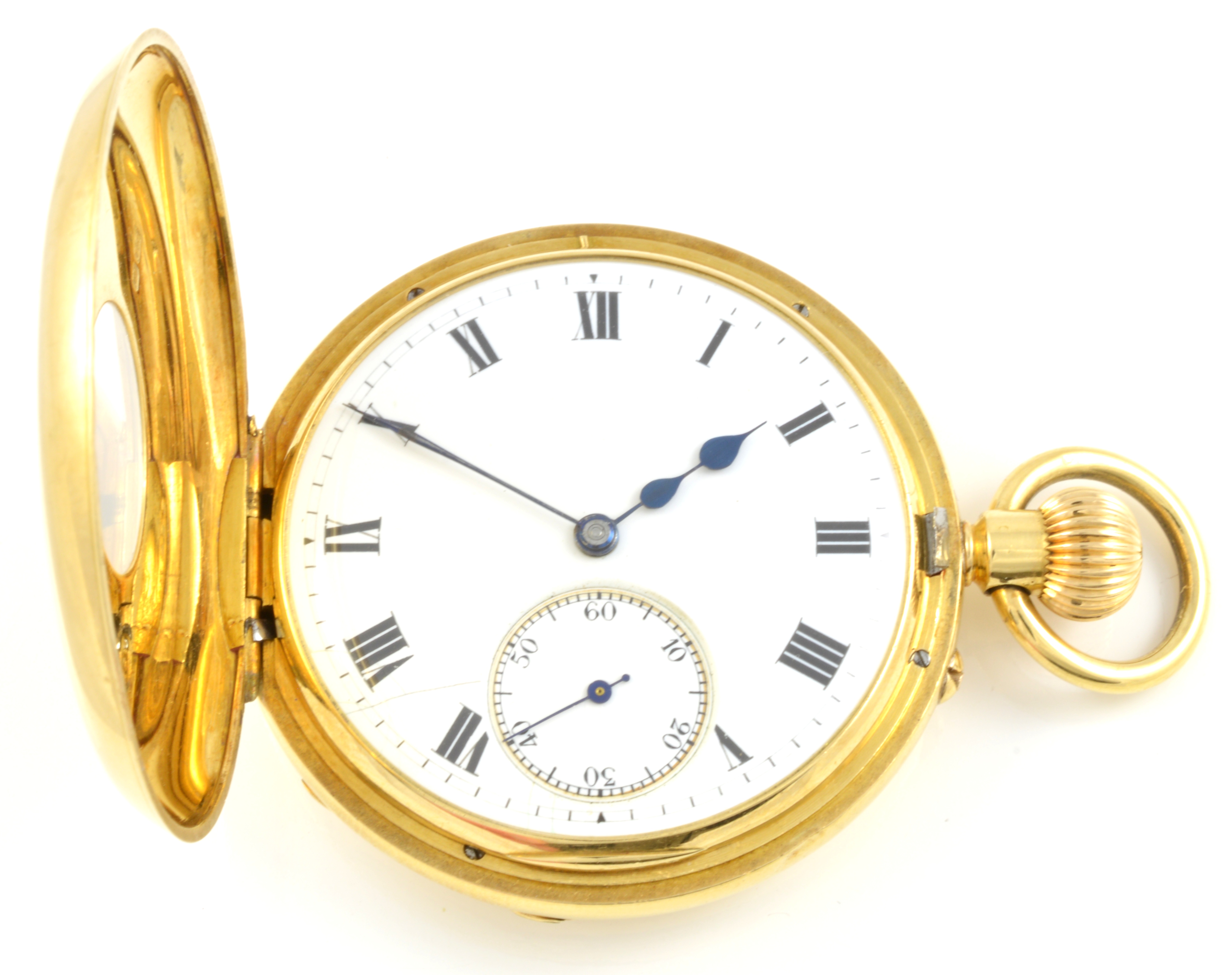 18ct Gold Half Hunter Pocket Watch