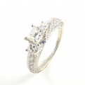 14ct White Gold Vera Wang Diamond Ring